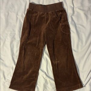 Hanna Andersson Brown Velour Joggers